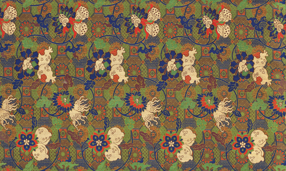 图片[1]-Jinqundi Sanduo Flower Brocade-China Archive